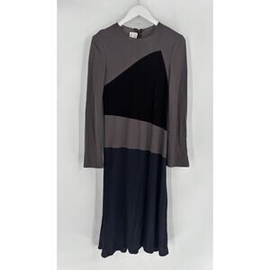 Calvin Klein Collection Bergdorf Goodman Fall 1996 Womens 6 Black Taupe 1990s